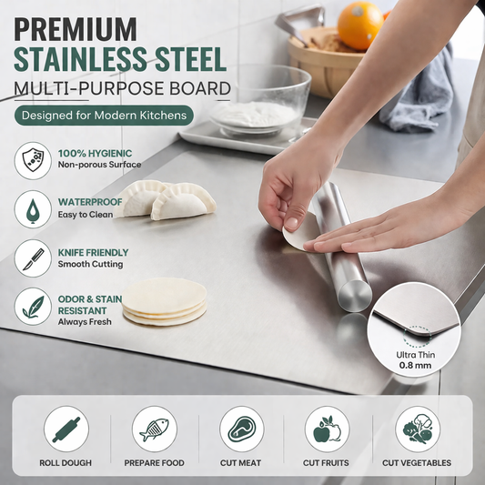 Stainless Steel Countertop Chopping Board