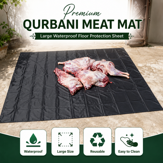 Meat Mat Premium Waterproof for Qurbani | Heavy Duty Reusable Cutting Sheet | Bakra Eid Hygiene Mat Pakistan