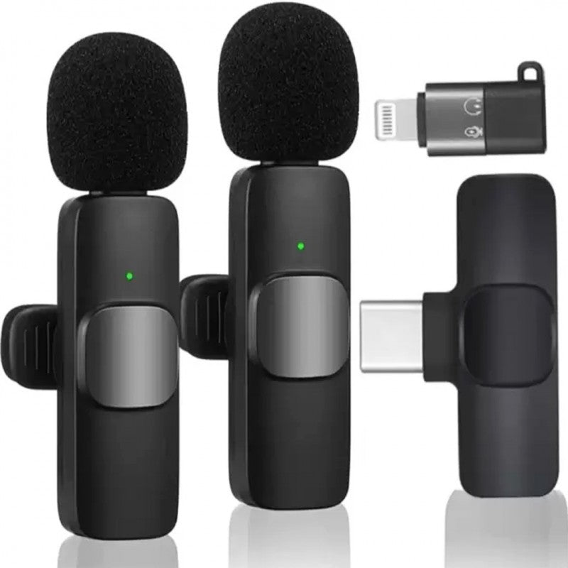 K11 2-In-1 Collar Wireless Microphone for iPhone & Android