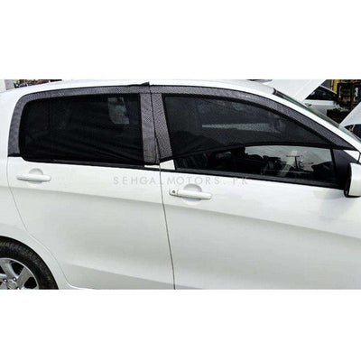 Car UV Protection Flexible Side Sunshade Curtains For Mehran | Alto | Coure - 4 Pcs - Sun Shade | Parda