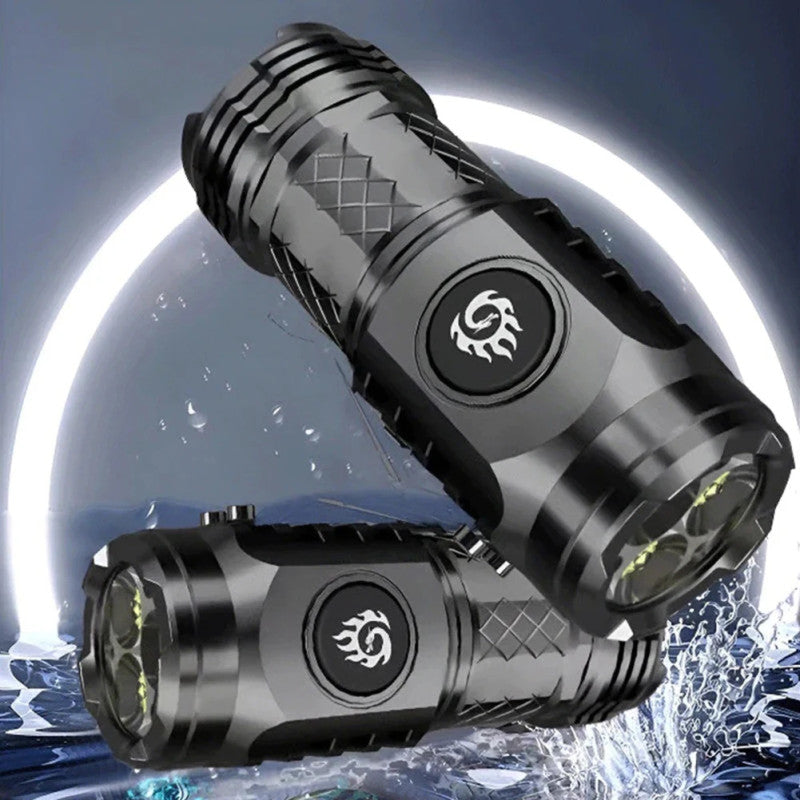 Three-Eyed Monster Mini Flashlight Flash Super Power Waterproof Camping Light