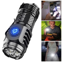 Thumbnail for Three-Eyed Monster Mini Flashlight Flash Super Power Waterproof Camping Light