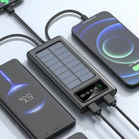 Thumbnail for Solar Power Bank 20000CmAh, Fast Charging Built in Cable