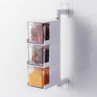 Thumbnail for 3 Layers Sticking Rotary Seasoning Kitchen Organizor