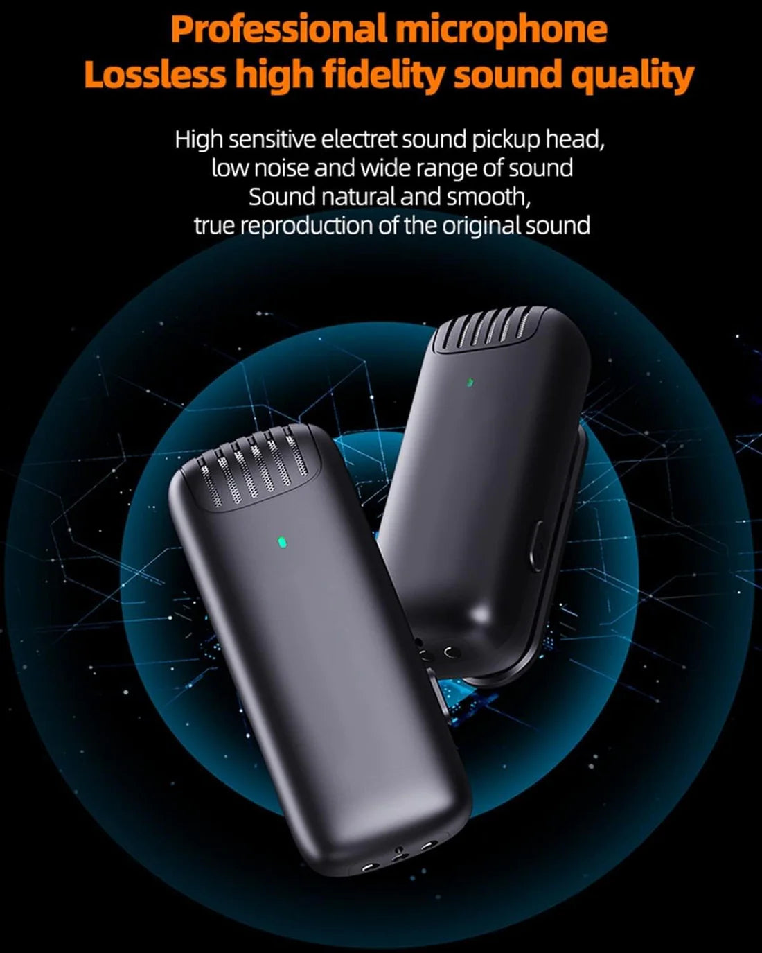 J13 Type C Dual Wireless Lavalier Microphone