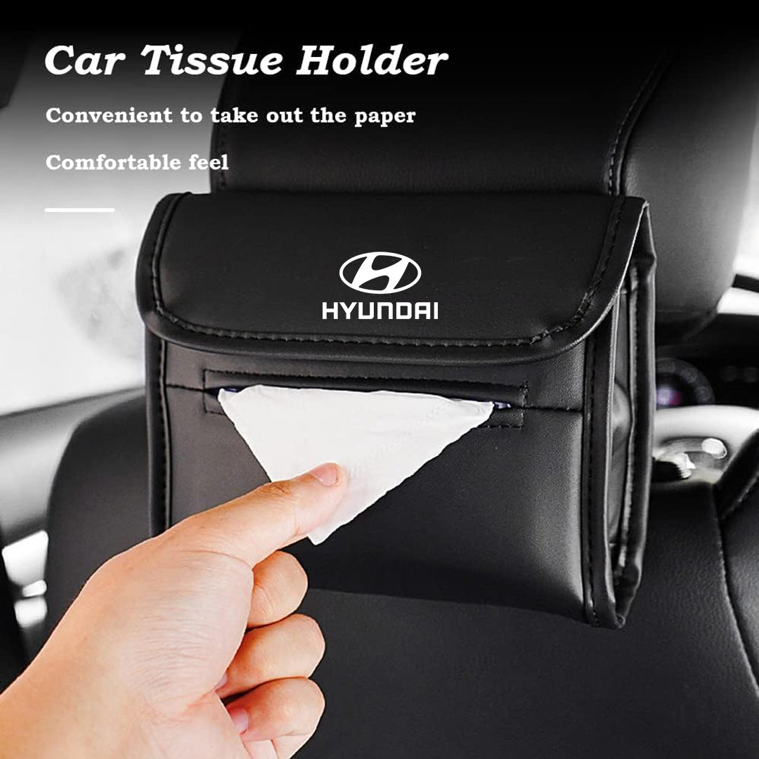 PU Leather  Car Tissue Box Holder