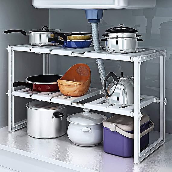 Adjustable Storage Organizer Rack