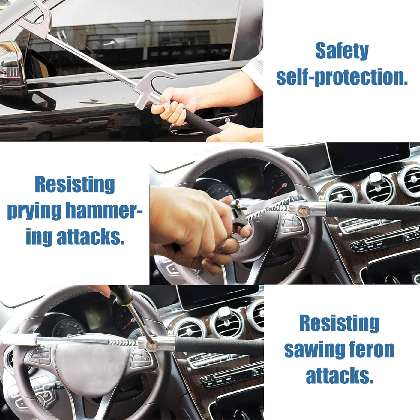 Heavy Duty Car Steering Wheel Lock