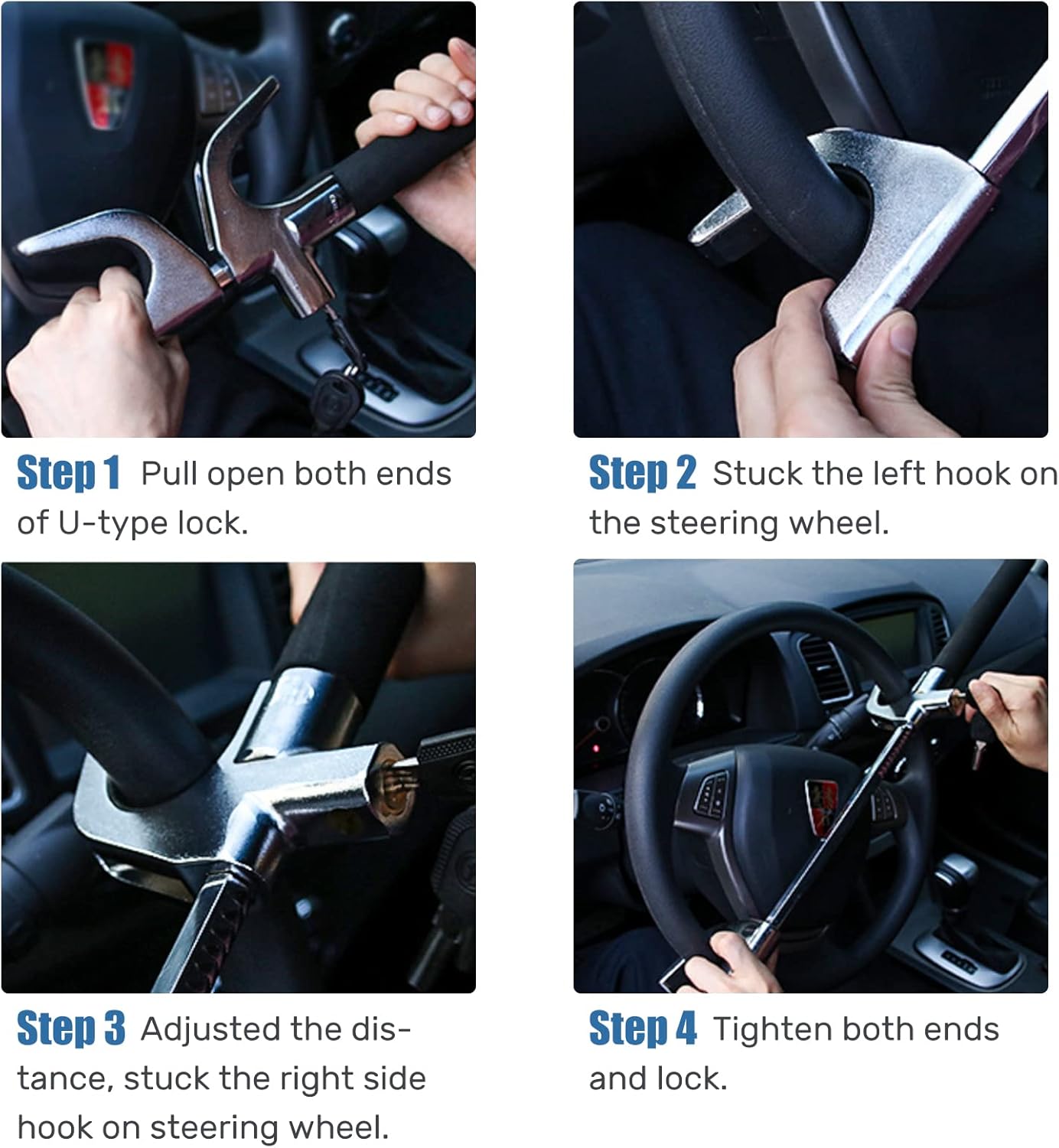 Heavy Duty Car Steering Wheel Lock