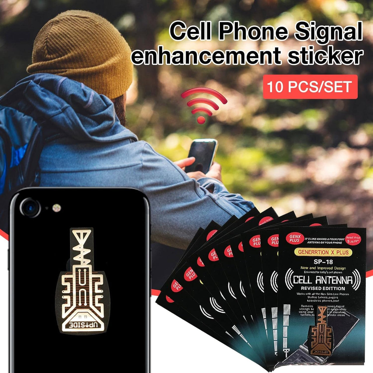 Generation X Plus SP-11Pro Cell Antenna Signal Booster Sticker