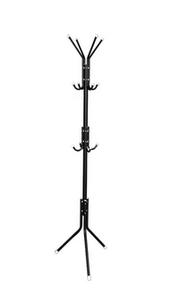 Thumbnail for 12 Hook Coat Racks Stand Black