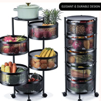 Thumbnail for 5 Layer Premium Round Metal Trolley