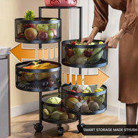 Thumbnail for 5 Layer Premium Round Metal Trolley