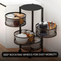 Thumbnail for 5 Layer Premium Round Metal Trolley