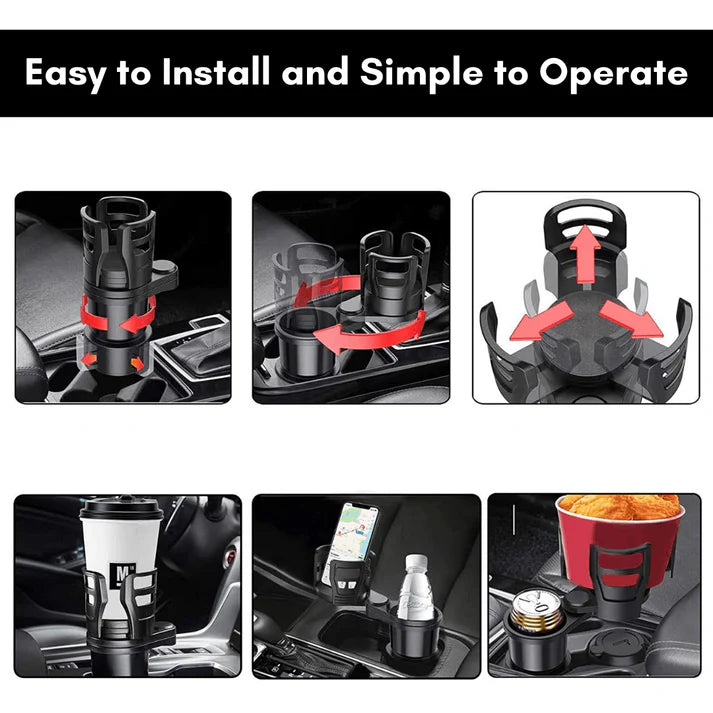 2 in 1 Multifunctional Car Cup Holder